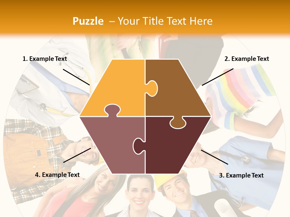 Team Meeting Throng PowerPoint Template