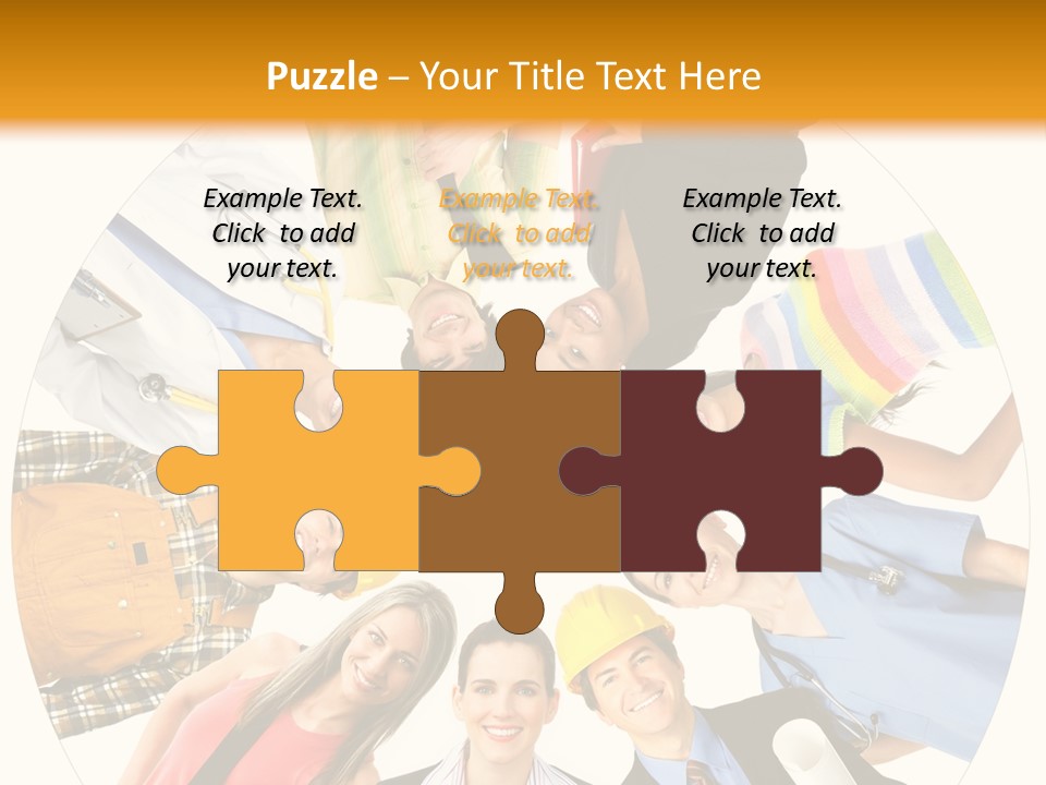 Team Meeting Throng PowerPoint Template