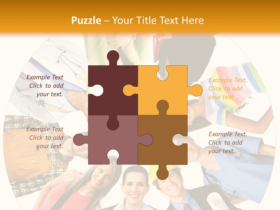 Team Meeting Throng PowerPoint Template