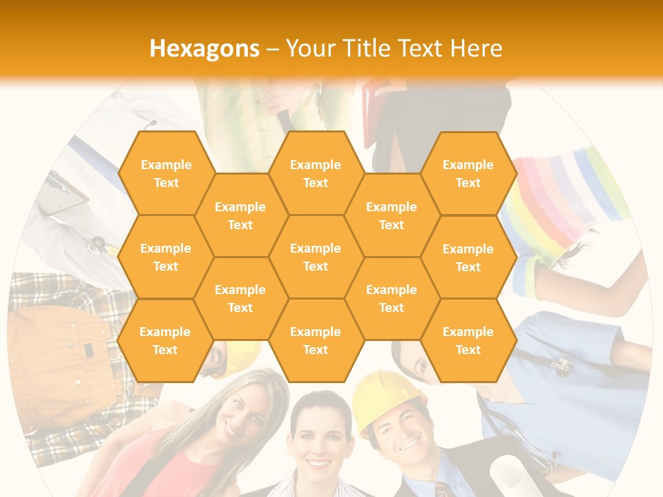 Team Meeting Throng PowerPoint Template