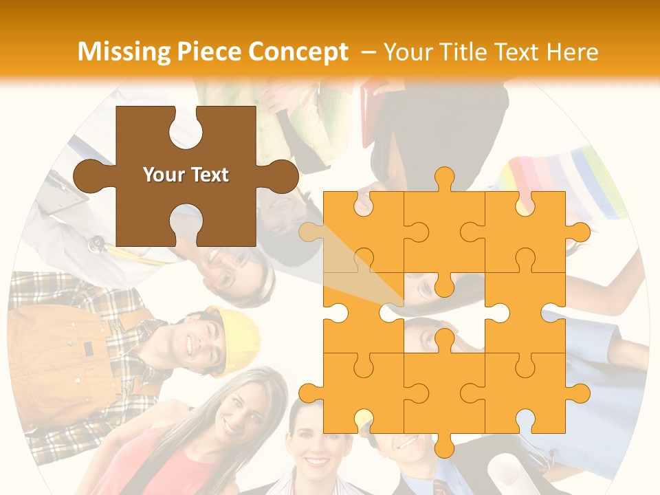 Team Meeting Throng PowerPoint Template