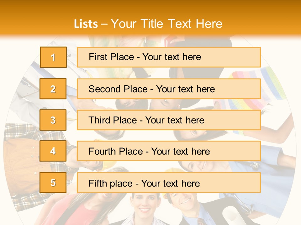 Team Meeting Throng PowerPoint Template