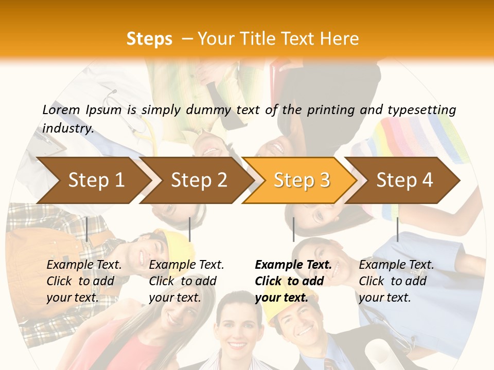 Team Meeting Throng PowerPoint Template