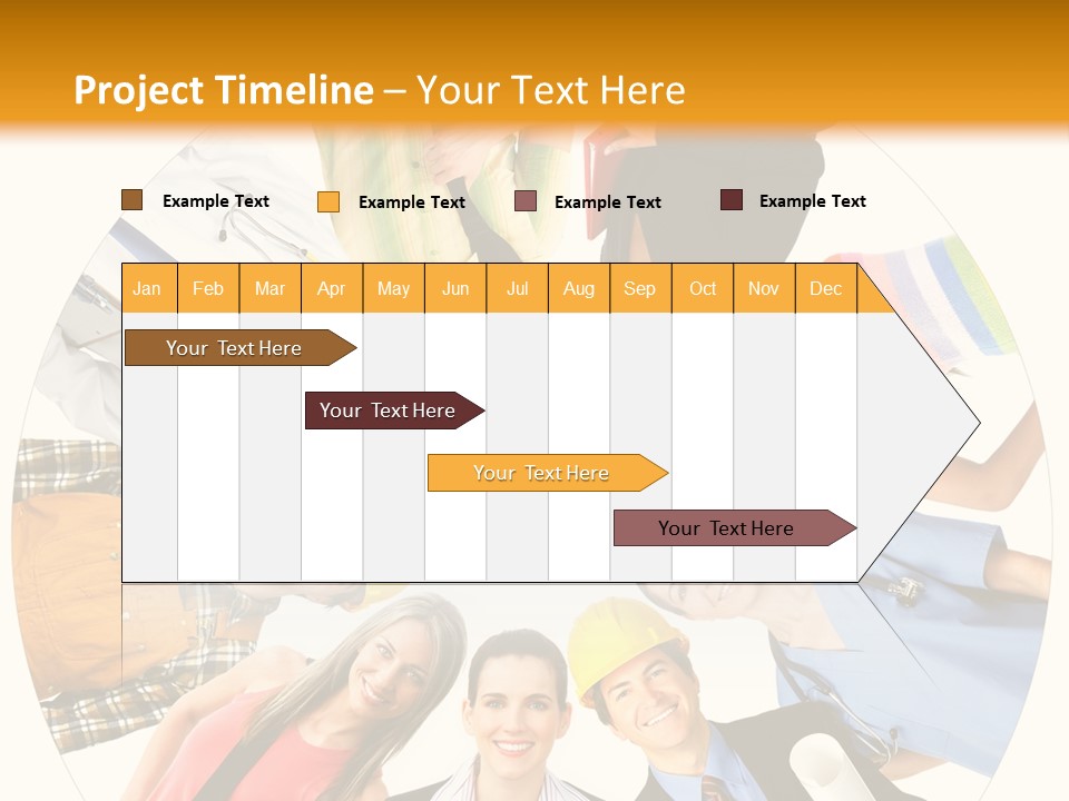 Team Meeting Throng PowerPoint Template
