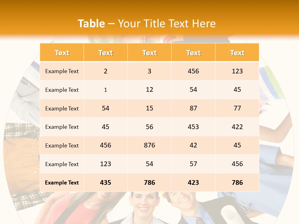 Team Meeting Throng PowerPoint Template