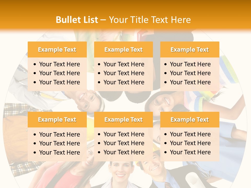 Team Meeting Throng PowerPoint Template