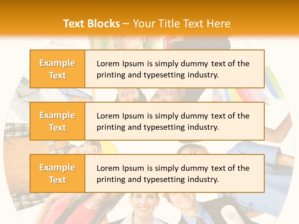 Team Meeting Throng PowerPoint Template