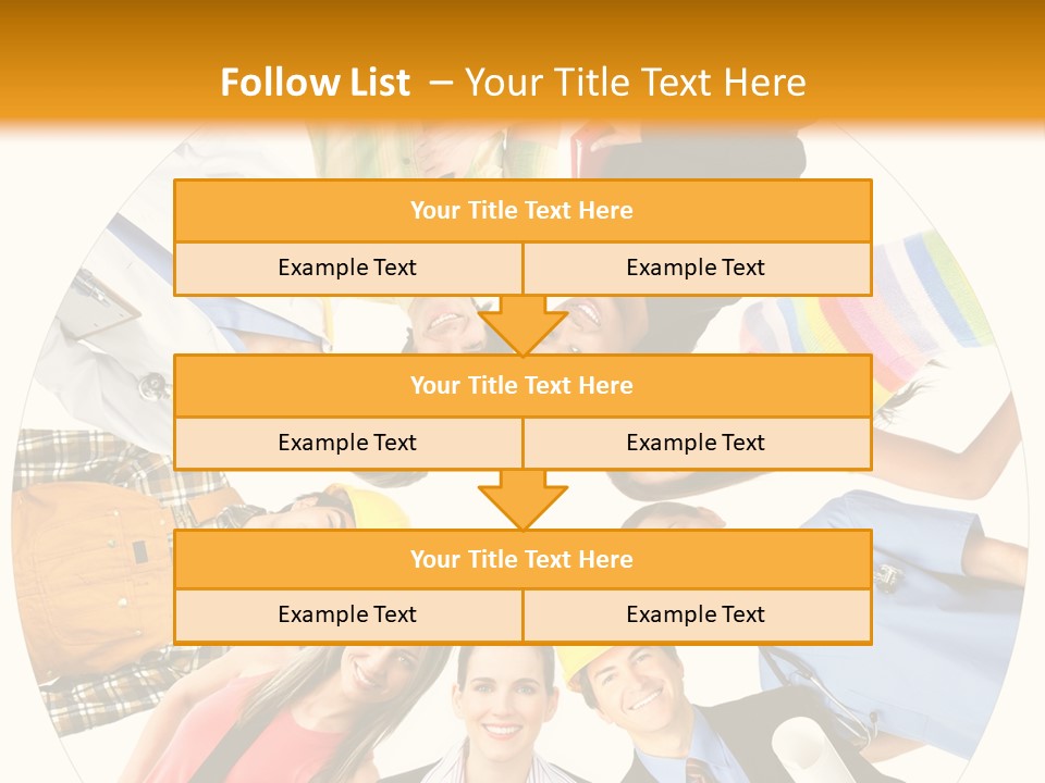 Team Meeting Throng PowerPoint Template