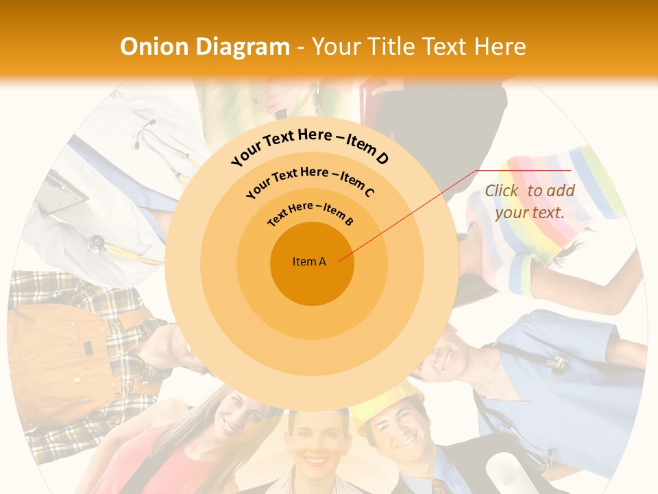 Team Meeting Throng PowerPoint Template