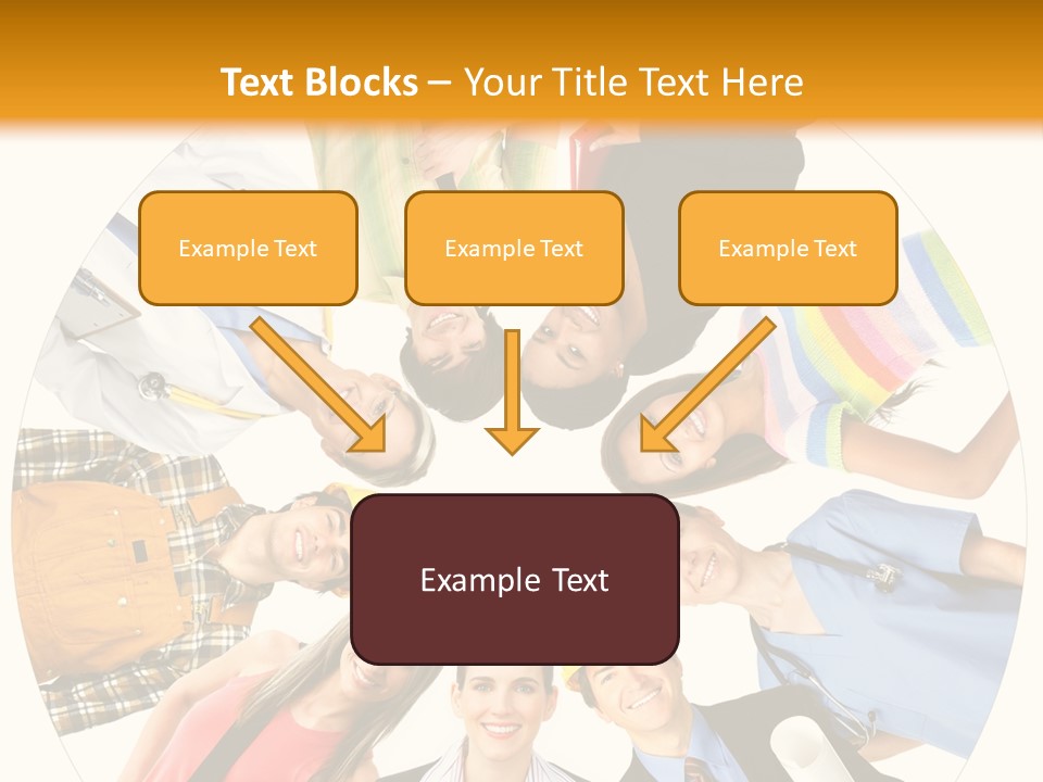 Team Meeting Throng PowerPoint Template