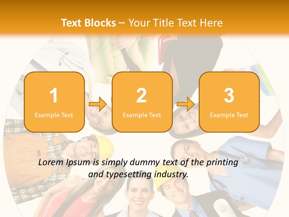 Team Meeting Throng PowerPoint Template