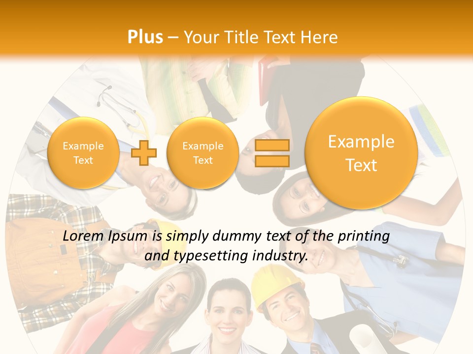 Team Meeting Throng PowerPoint Template