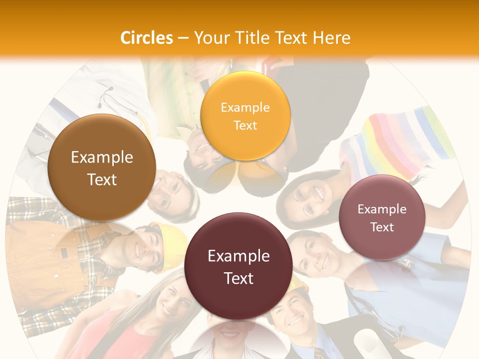 Team Meeting Throng PowerPoint Template