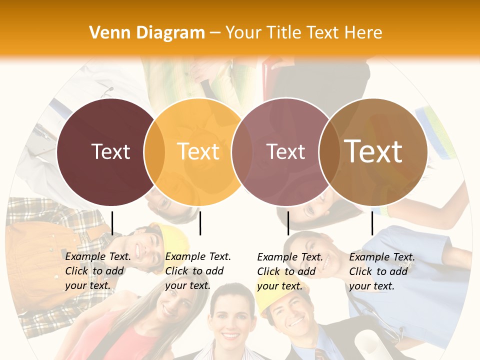 Team Meeting Throng PowerPoint Template