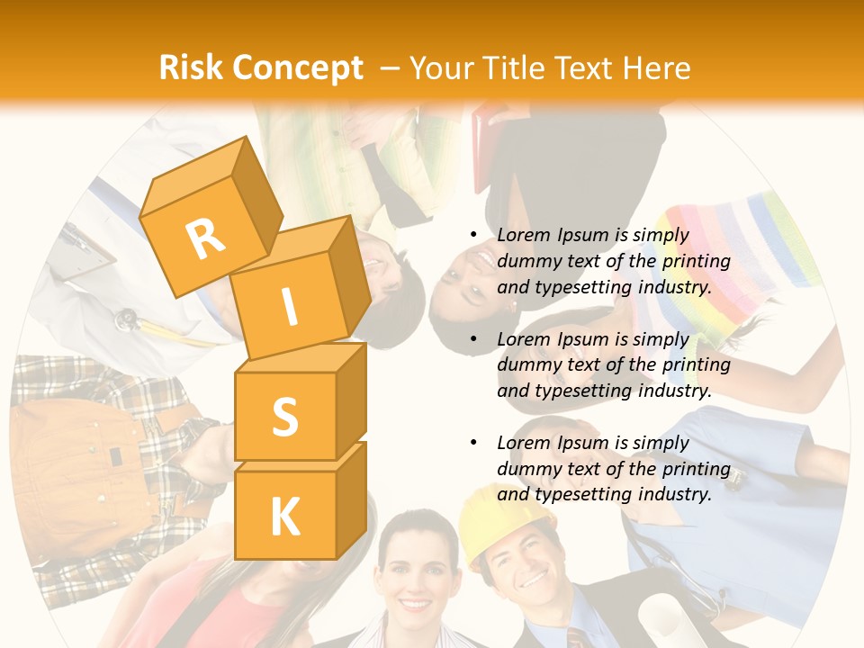 Team Meeting Throng PowerPoint Template