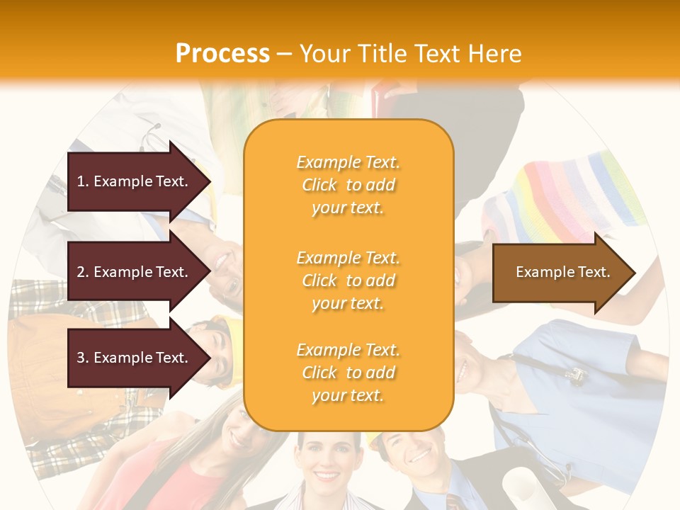 Team Meeting Throng PowerPoint Template