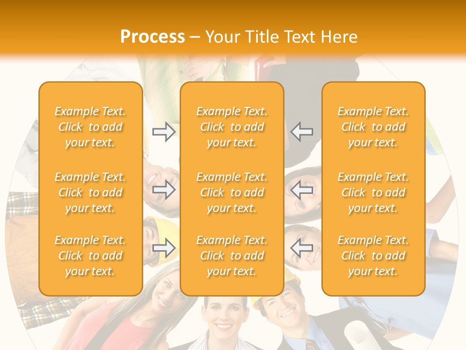 Team Meeting Throng PowerPoint Template