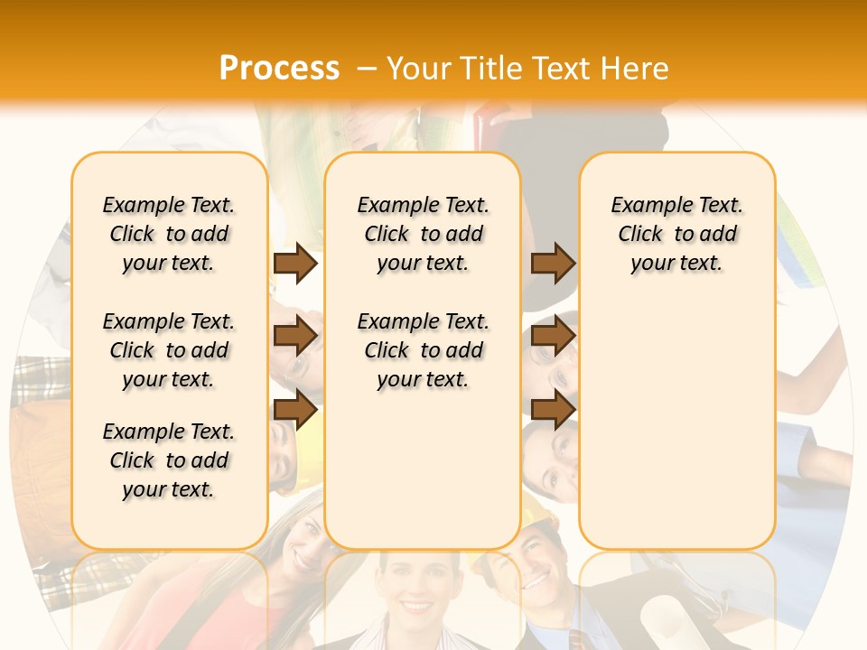 Team Meeting Throng PowerPoint Template