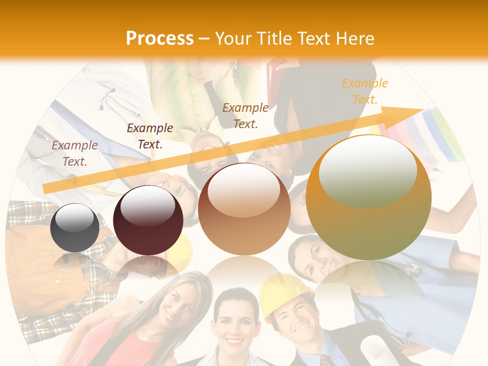 Team Meeting Throng PowerPoint Template