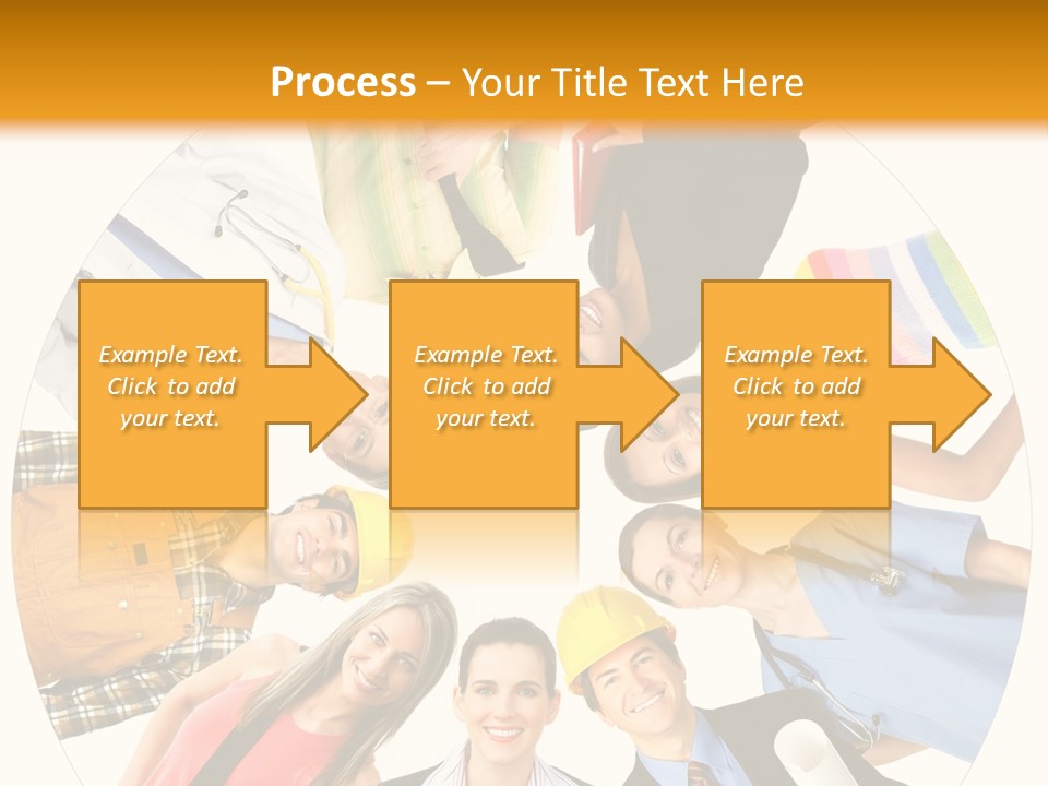 Team Meeting Throng PowerPoint Template