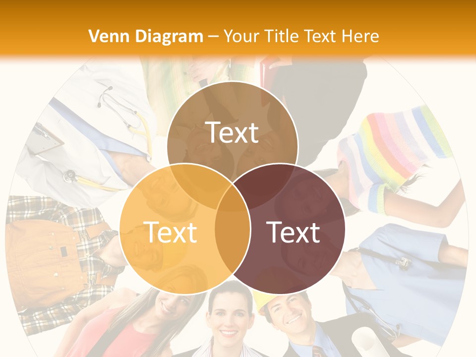 Team Meeting Throng PowerPoint Template