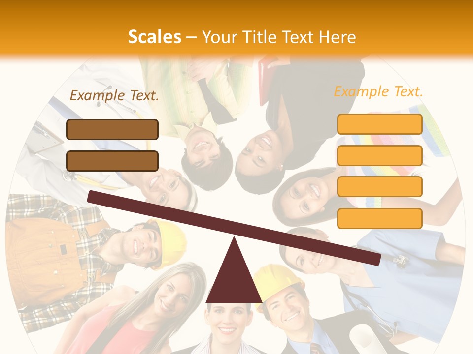 Team Meeting Throng PowerPoint Template