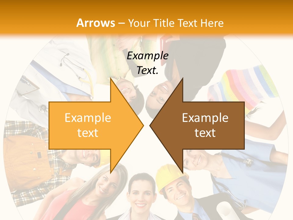 Team Meeting Throng PowerPoint Template