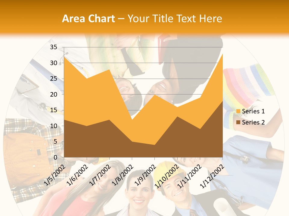 Team Meeting Throng PowerPoint Template