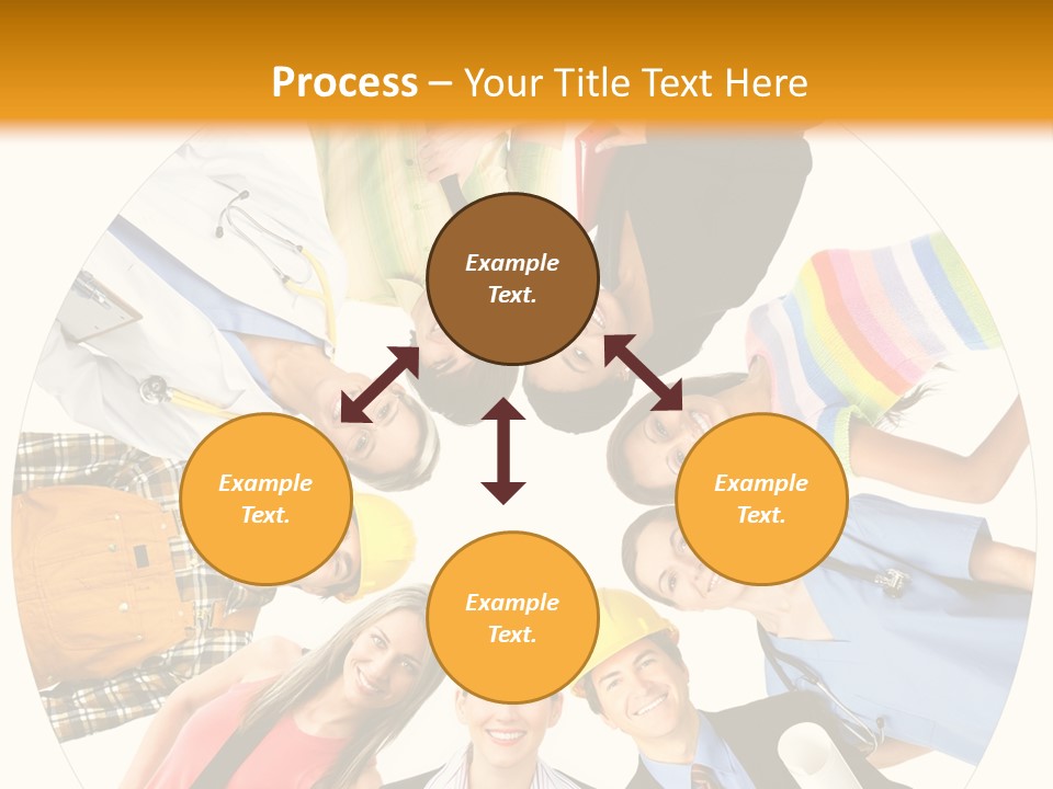 Team Meeting Throng PowerPoint Template