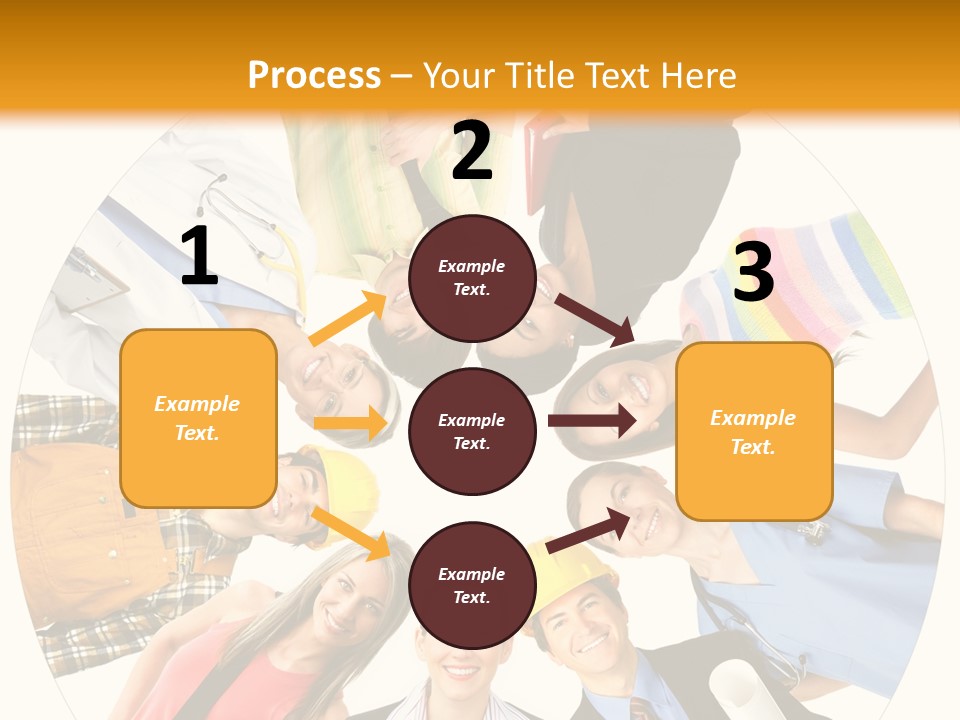 Team Meeting Throng PowerPoint Template