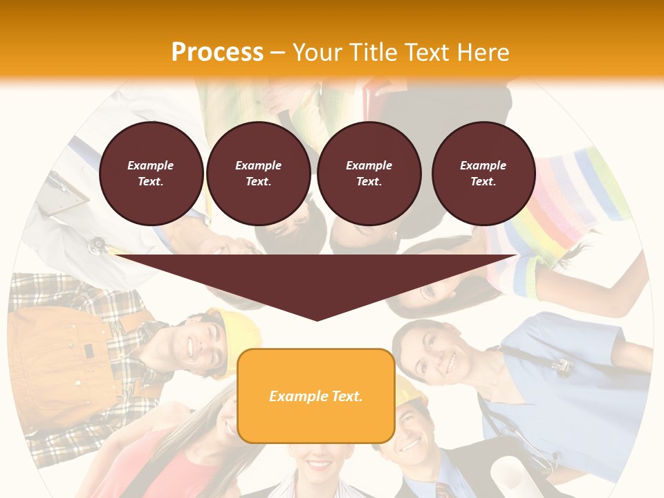 Team Meeting Throng PowerPoint Template