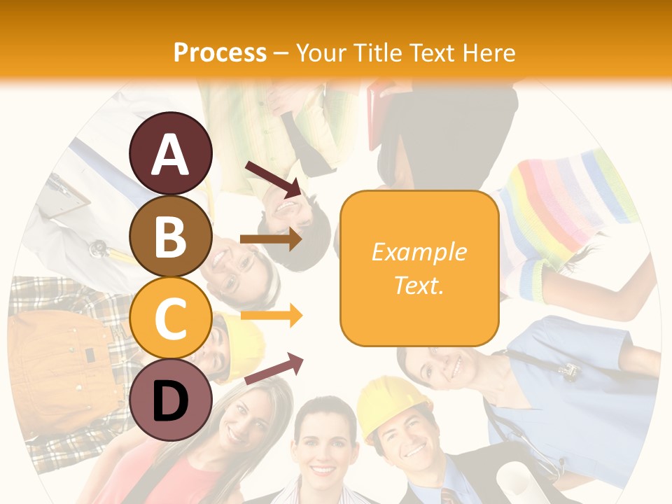 Team Meeting Throng PowerPoint Template