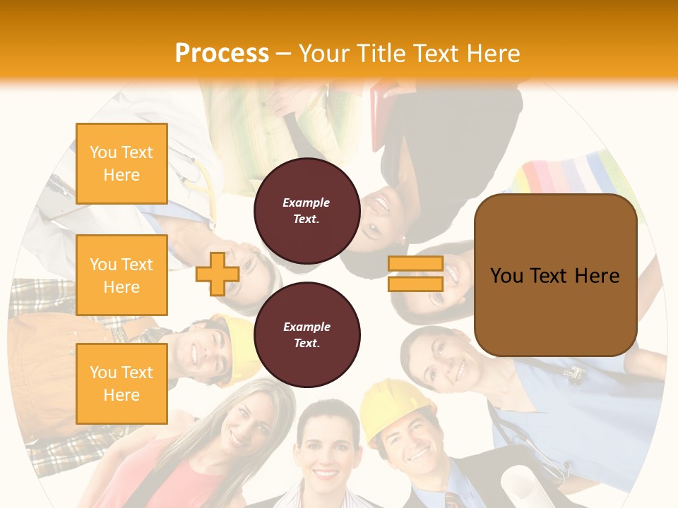 Team Meeting Throng PowerPoint Template