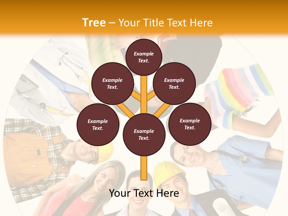 Team Meeting Throng PowerPoint Template