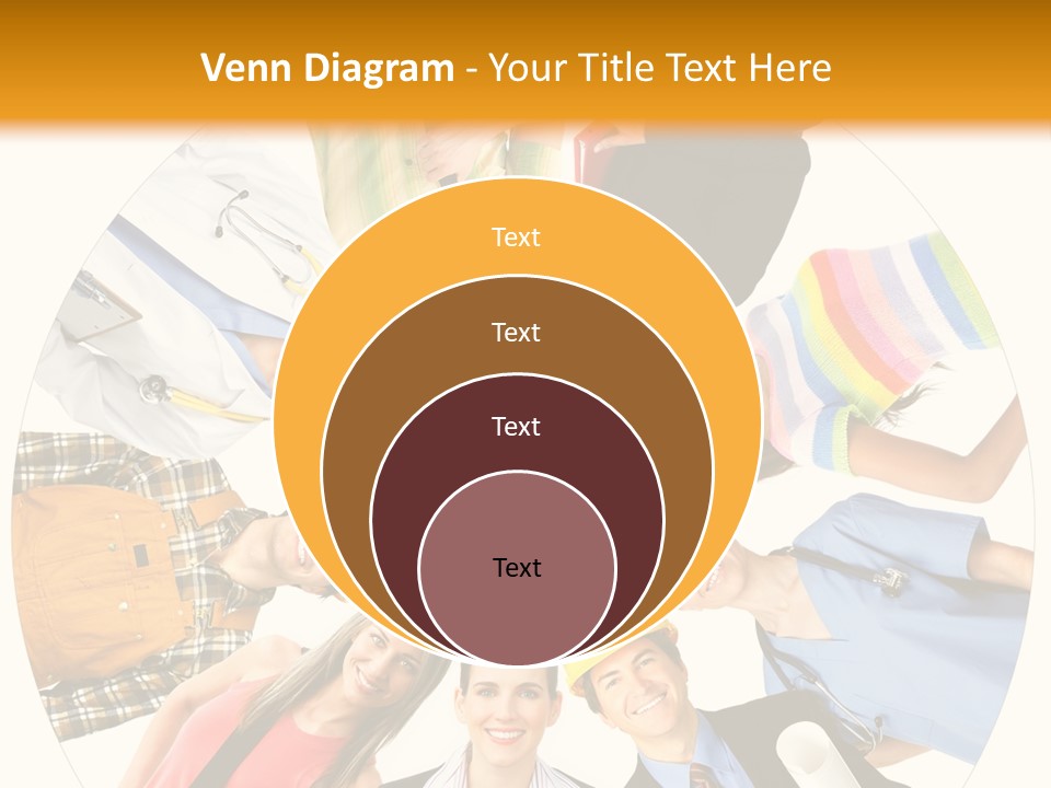 Team Meeting Throng PowerPoint Template