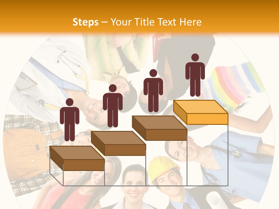 Team Meeting Throng PowerPoint Template