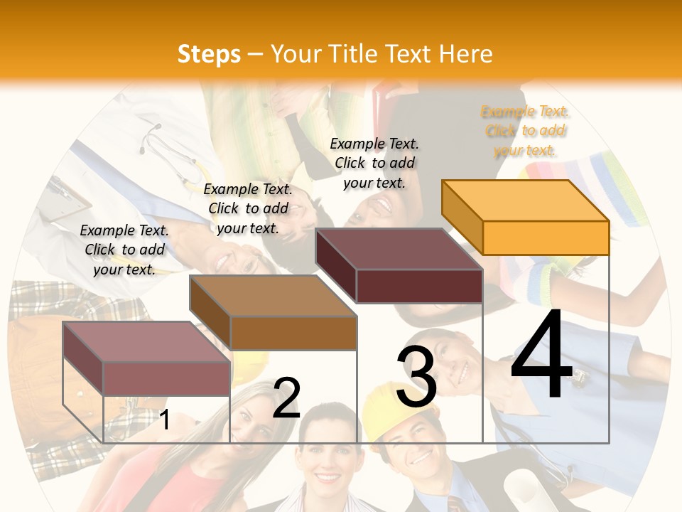 Team Meeting Throng PowerPoint Template