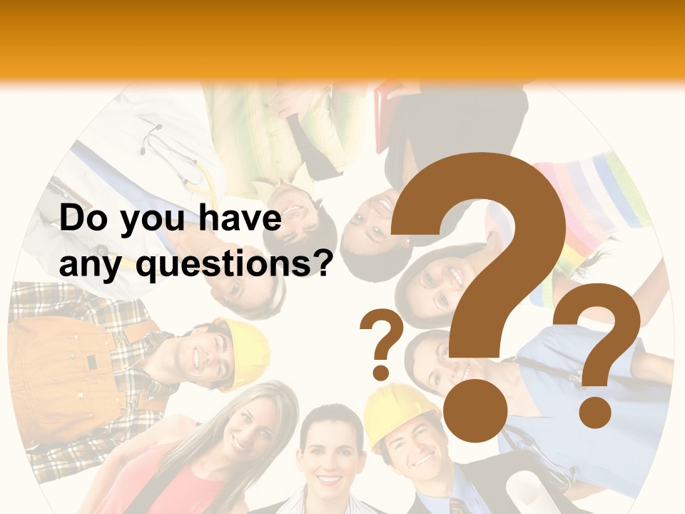 Team Meeting Throng PowerPoint Template