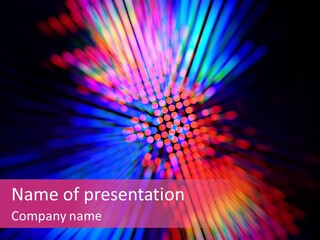 Broadband Glow Abstract PowerPoint Template