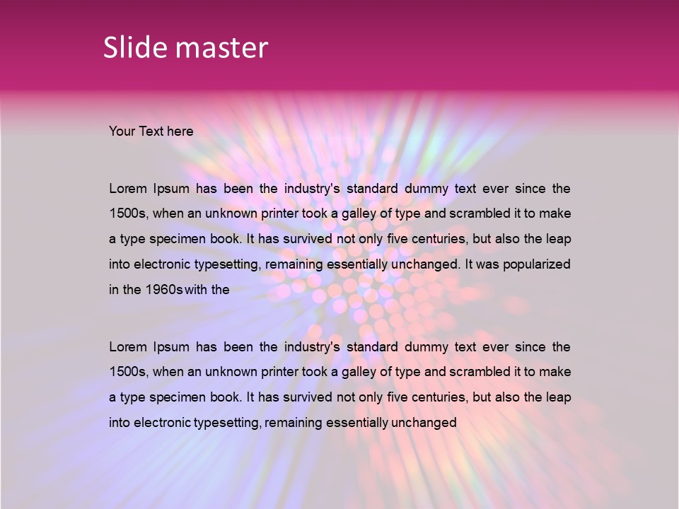 Broadband Glow Abstract PowerPoint Template