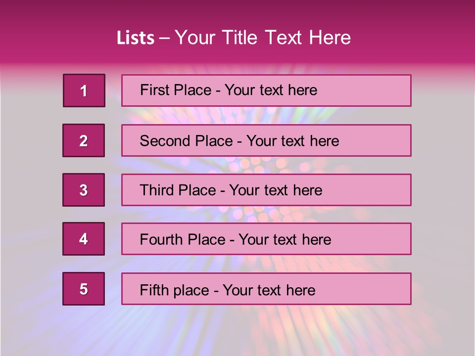 Broadband Glow Abstract PowerPoint Template