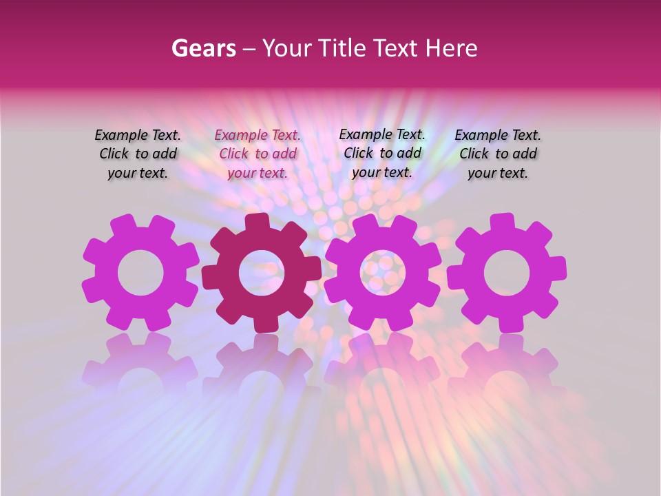Broadband Glow Abstract PowerPoint Template