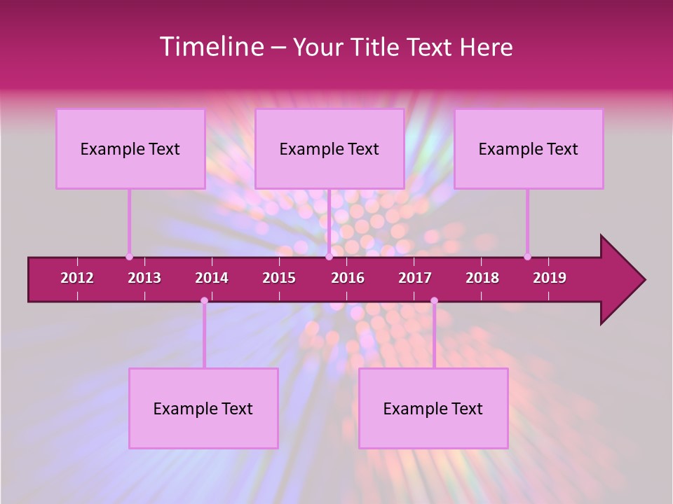 Broadband Glow Abstract PowerPoint Template