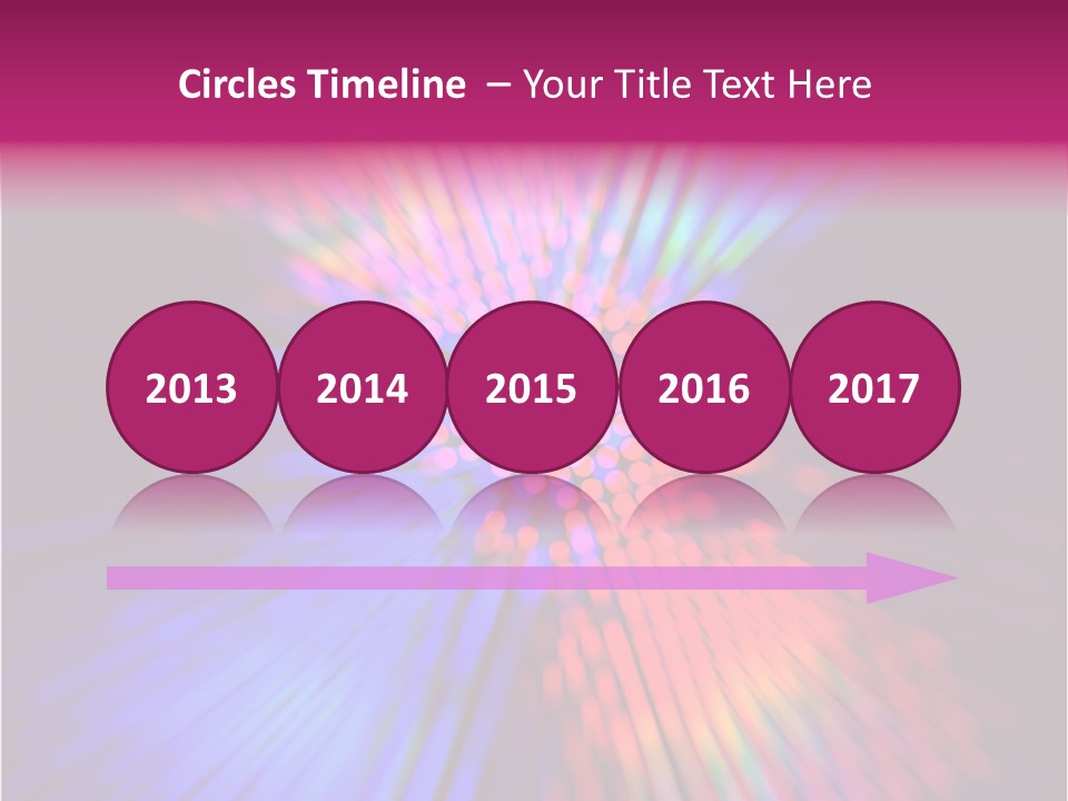 Broadband Glow Abstract PowerPoint Template