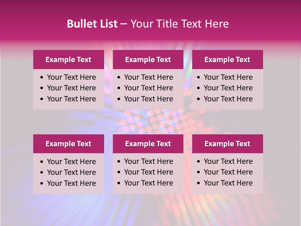 Broadband Glow Abstract PowerPoint Template