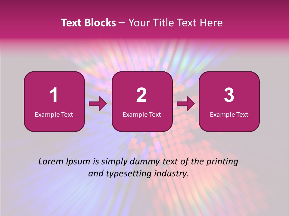 Broadband Glow Abstract PowerPoint Template