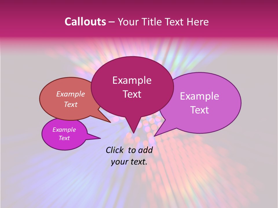 Broadband Glow Abstract PowerPoint Template
