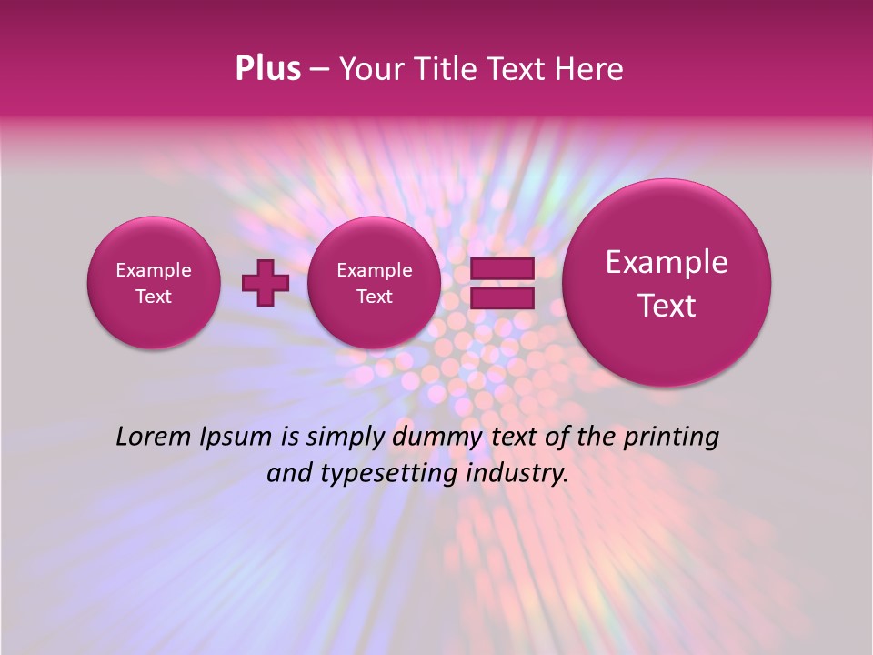 Broadband Glow Abstract PowerPoint Template