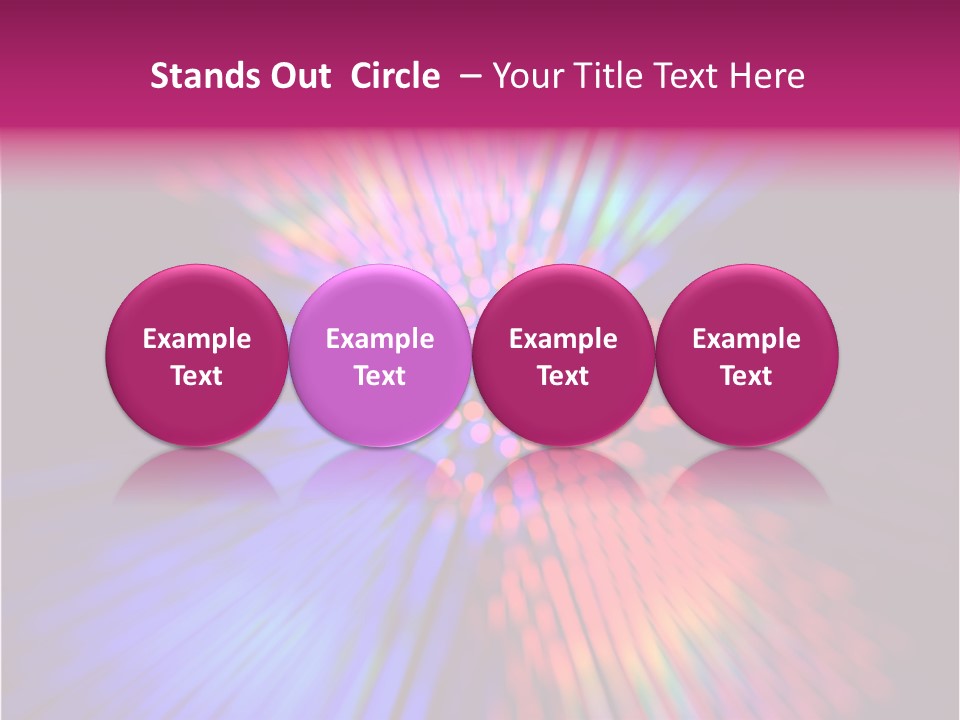 Broadband Glow Abstract PowerPoint Template