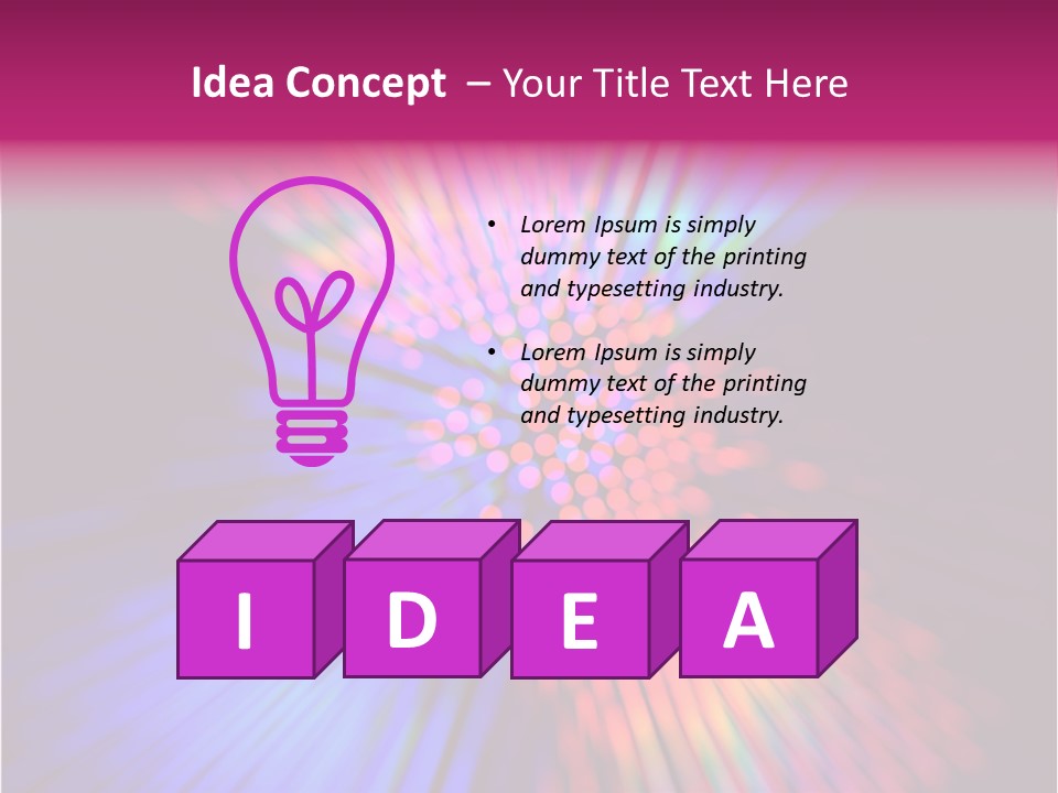 Broadband Glow Abstract PowerPoint Template